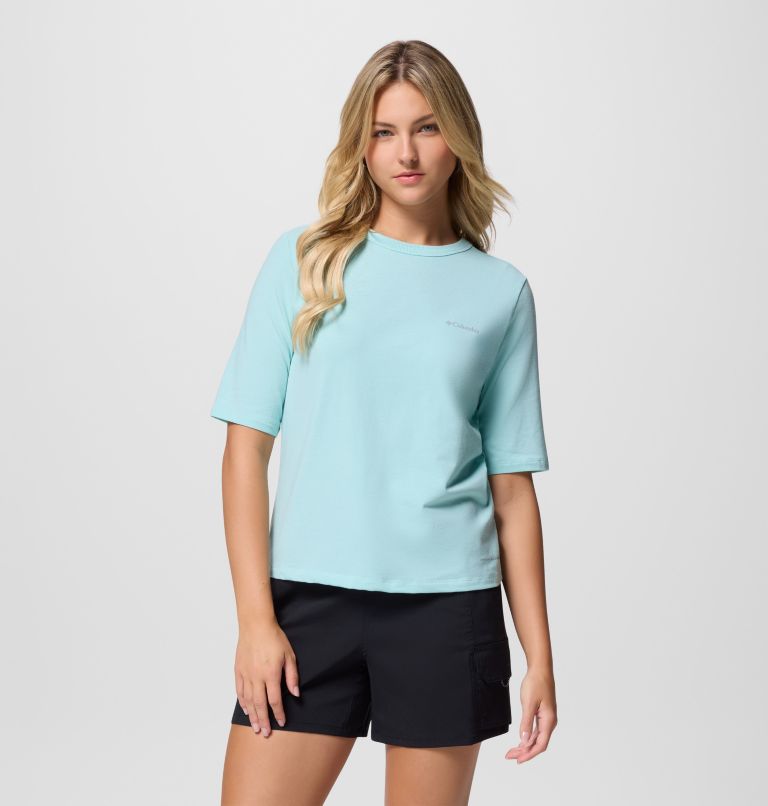 Women's Sun Trek Technical T-Shirt, Color: Spray, image 1
