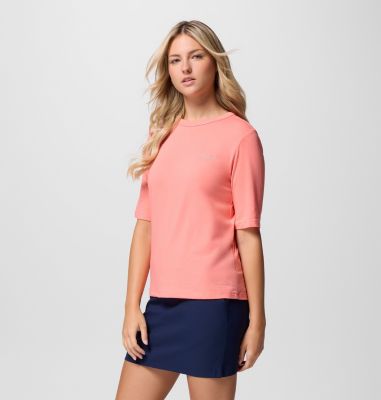 Women's Sun Trek Technical T-Shirt, Color: Alpenglow, image 4