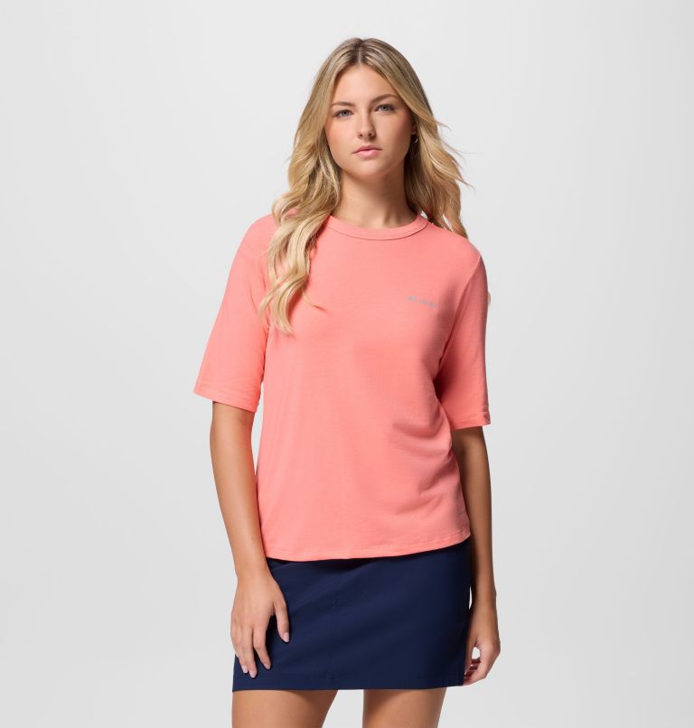 Women's Sun Trek Technical T-Shirt, Color: Alpenglow, image 1
