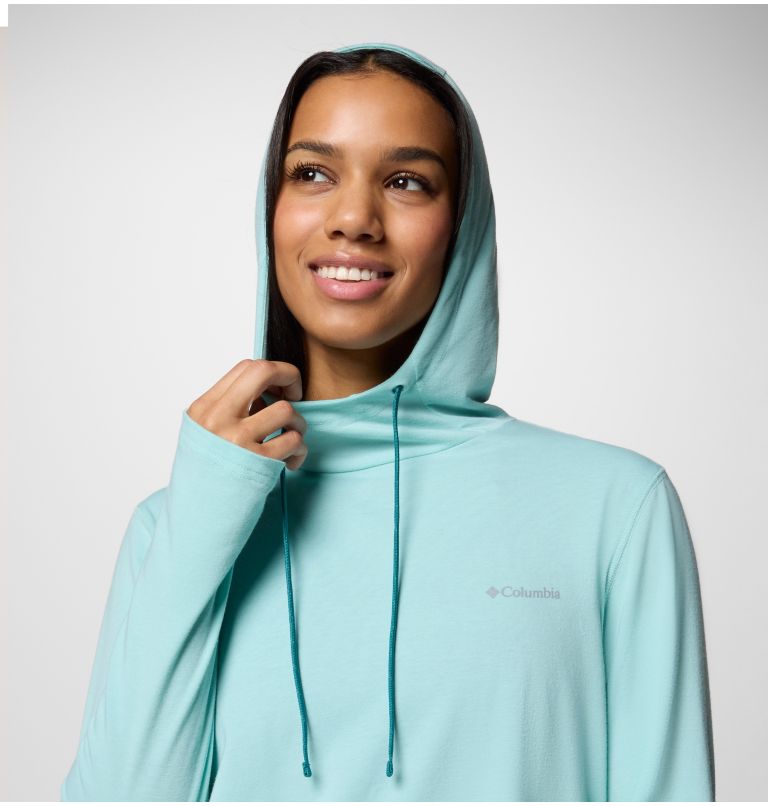 Sudadera con capucha Sun Trek para mujer, Color: Spray, image 4
