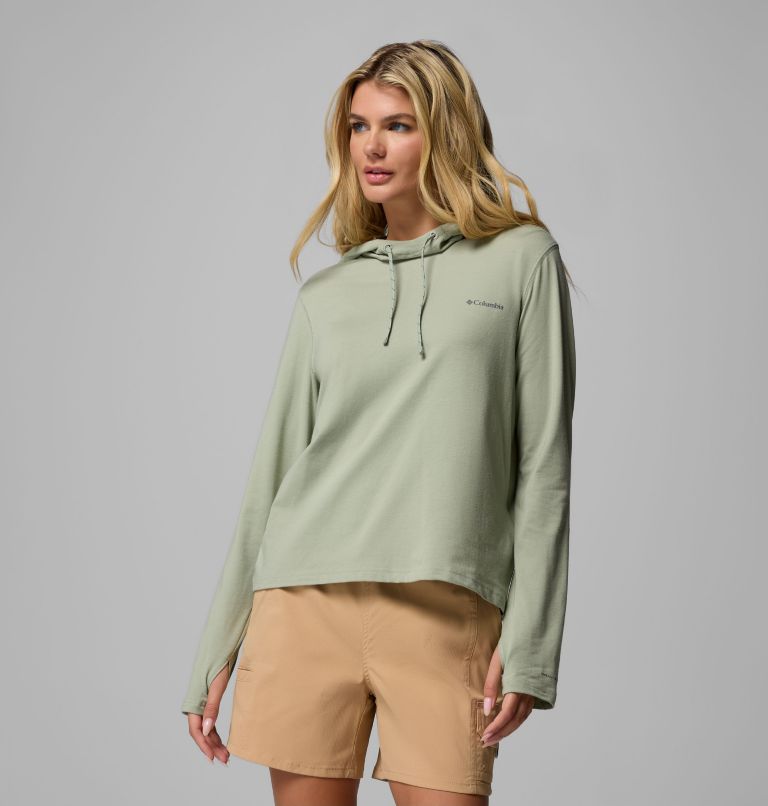 Women's Sun Trek Technical Hoodie, Color: Safari, image 1