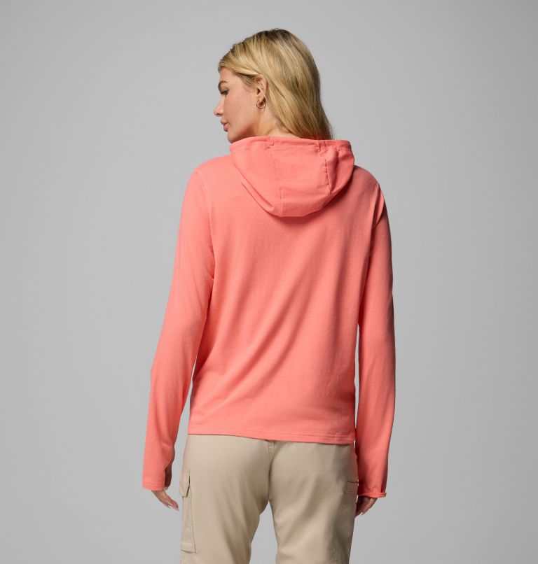 Women's Sun Trek Technical Hoodie, Color: Alpenglow, image 2