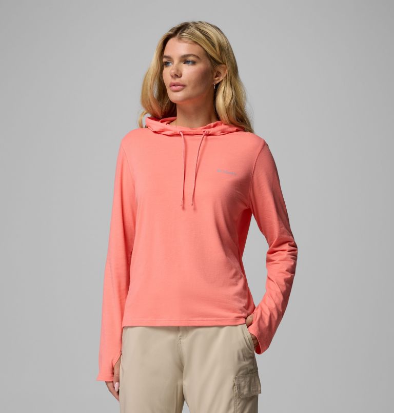 Women's Sun Trek Technical Hoodie, Color: Alpenglow, image 1