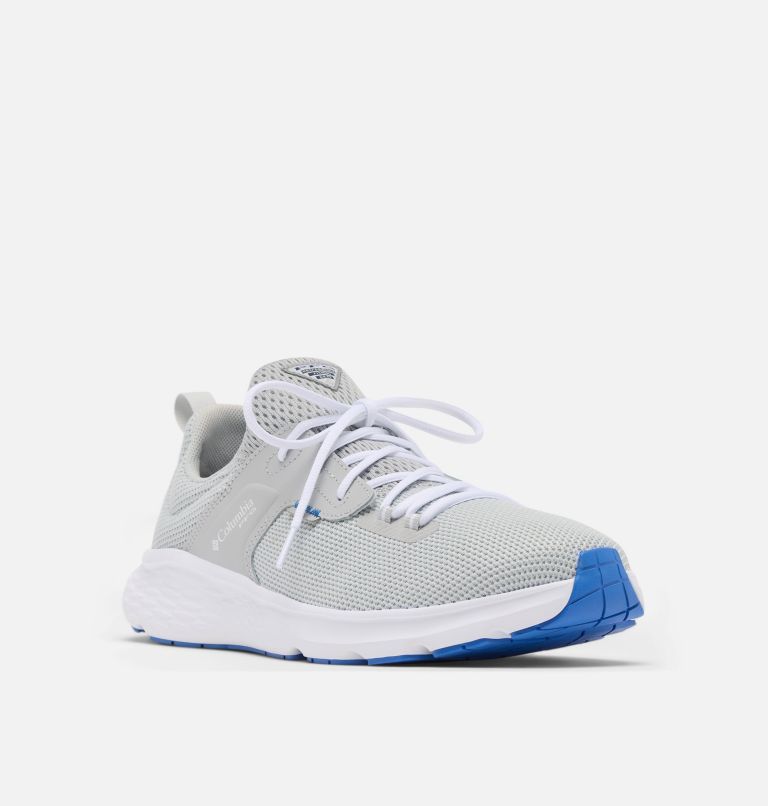 Men's PFG Sail Grove Shoe, Color: Cool Grey, Vivid Blue, image 3