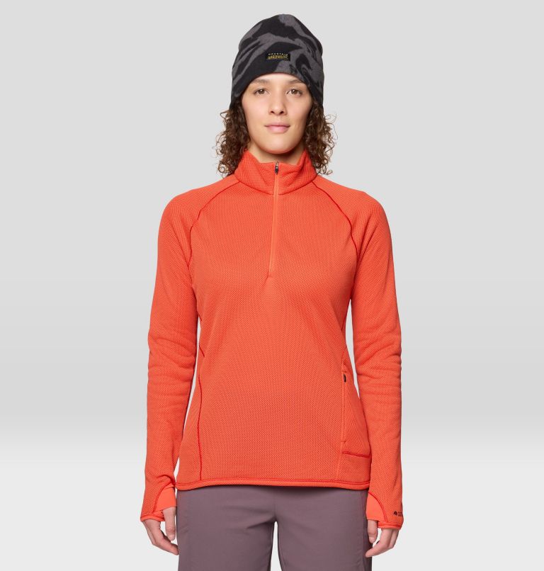 Women's AirMesh Half Zip, Color: Aspect, image 1