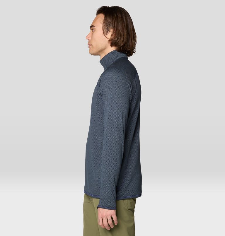 Men's AirMesh Half Zip, Color: Moon Blue, image 3