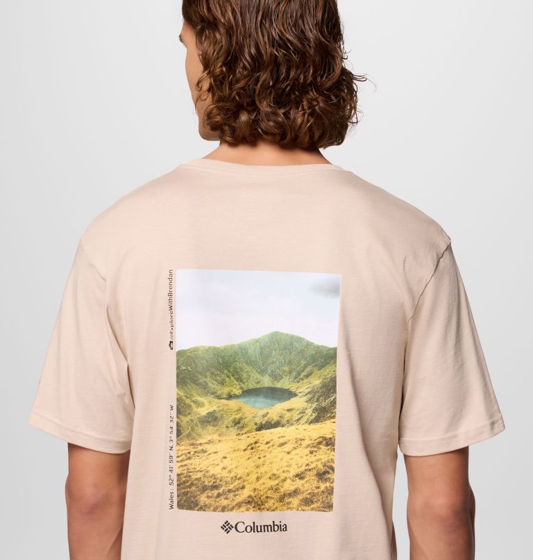 Unisex Columbia Hike Society T-Shirt, Color: Dark Stone, image 6