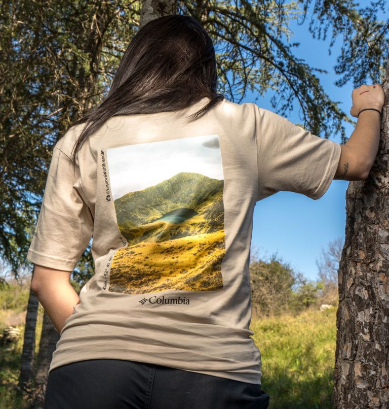 Unisex Columbia Hike Society T-Shirt, Color: Dark Stone, image 7