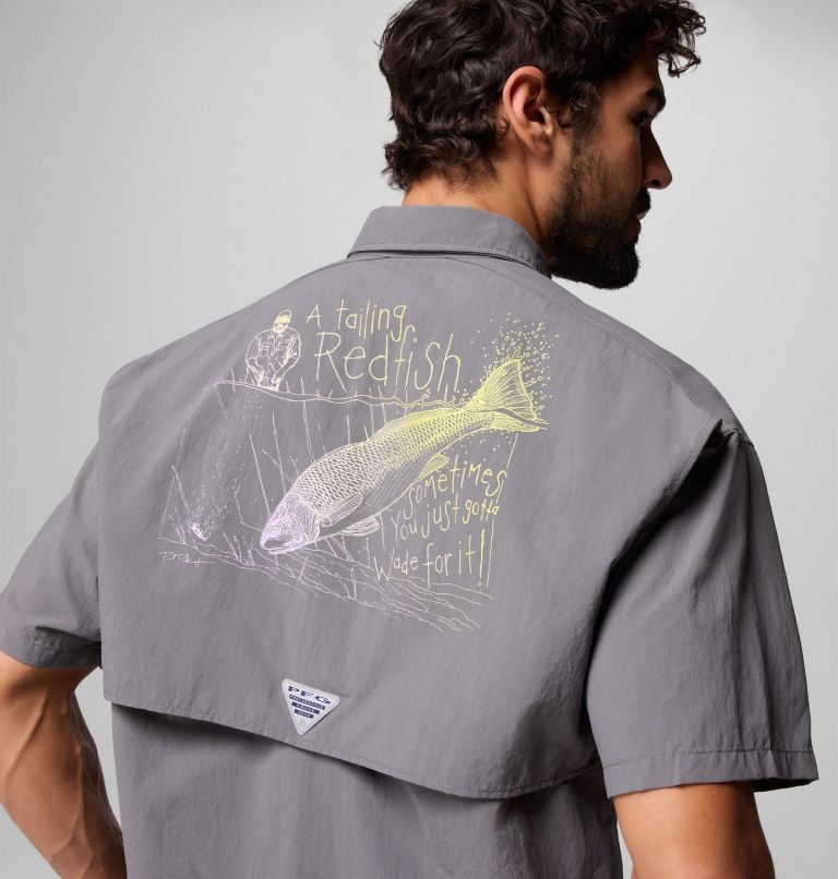 Men's Bahama x Paul Puckett Short Sleeve Shirt, Color: City Grey, image 6