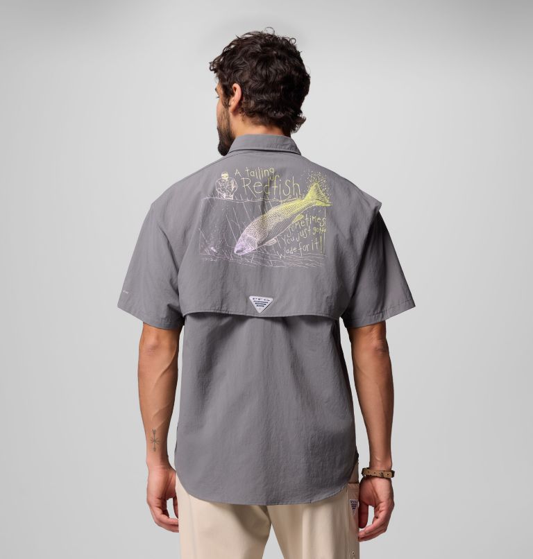 Men's Bahama x Paul Puckett Short Sleeve Shirt, Color: City Grey, image 3