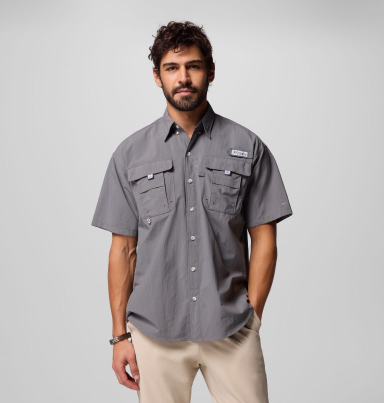 Men's Bahama x Paul Puckett Short Sleeve Shirt, Color: City Grey, image 1