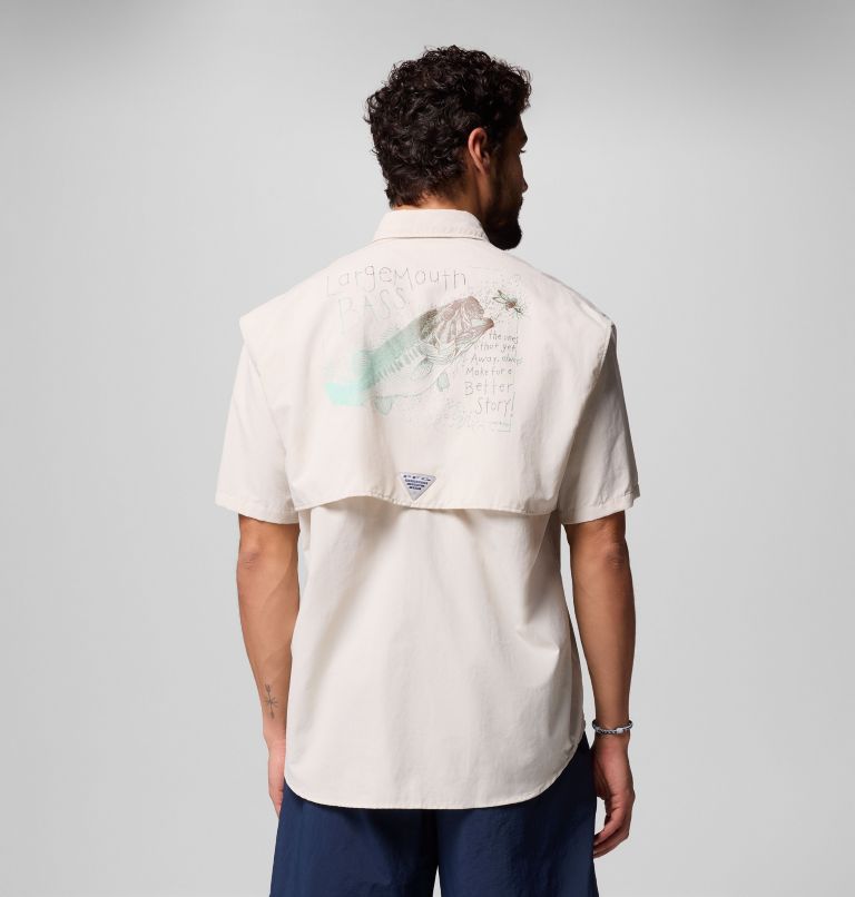 Men's Bahama x Paul Puckett Short Sleeve Shirt, Color: Dark Stone, image 3