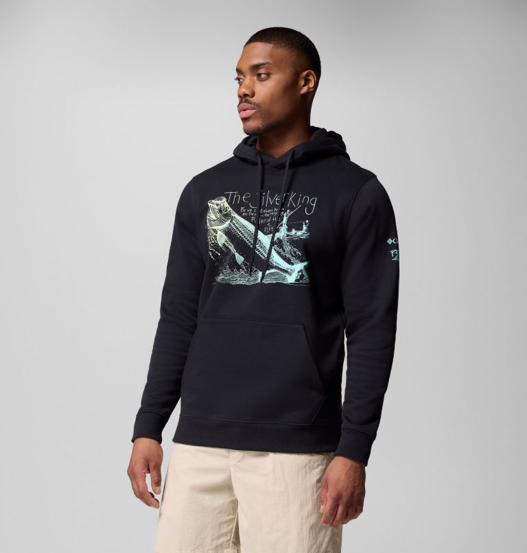 Men's PFG Castback x Paul Puckett Hoodie, Color: Black, image 4