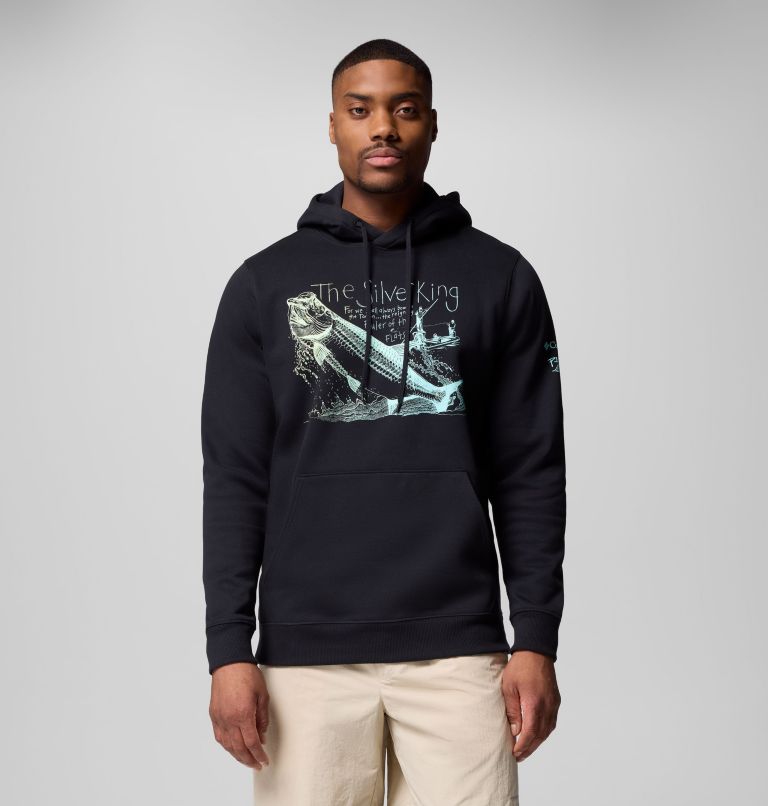 Men's PFG Castback x Paul Puckett Hoodie, Color: Black, image 1