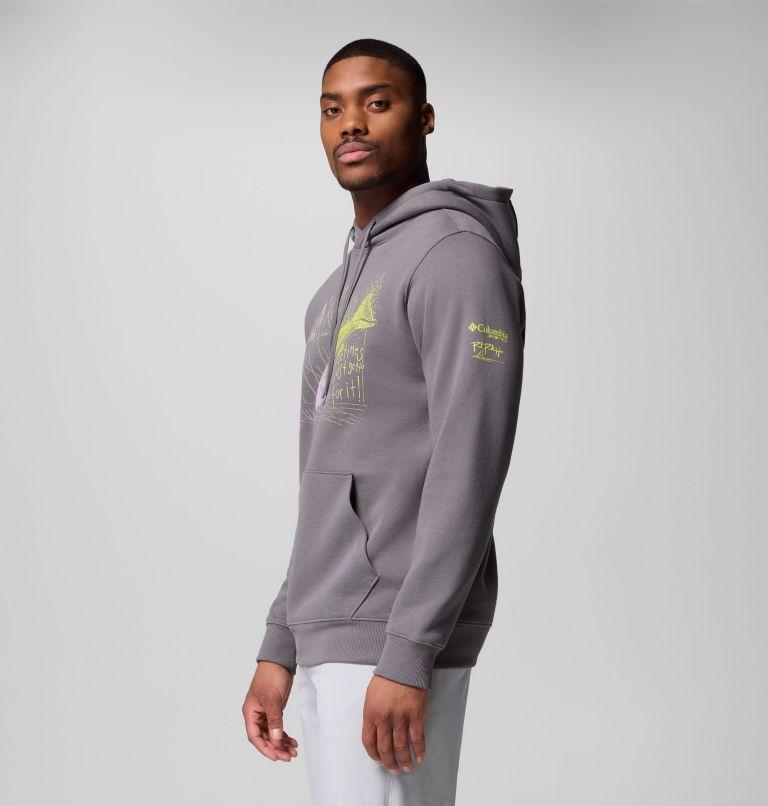 Men's PFG Castback x Paul Puckett Hoodie, Color: City Grey, image 4