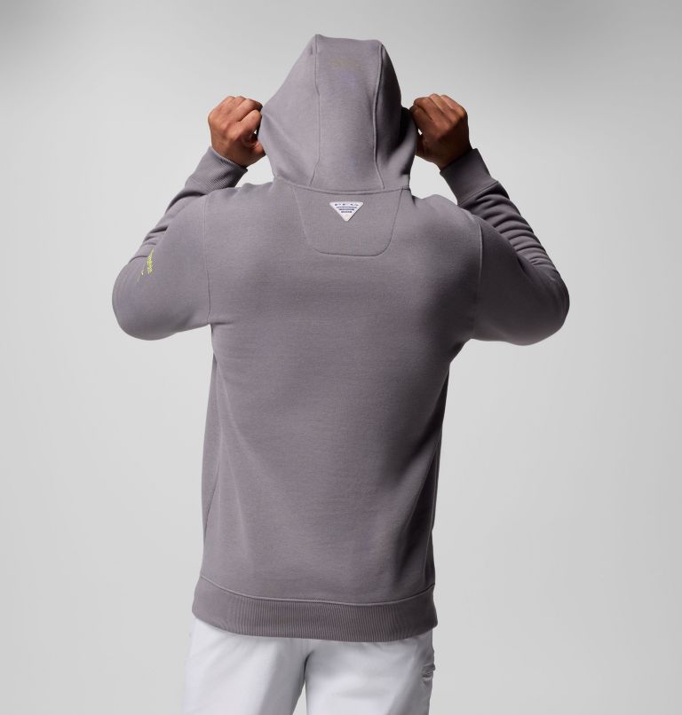Men's PFG Castback x Paul Puckett Hoodie, Color: City Grey, image 3