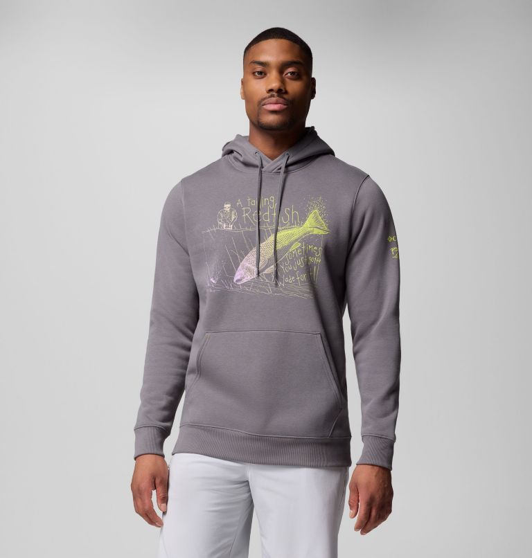 Men's PFG Castback x Paul Puckett Hoodie, Color: City Grey, image 1