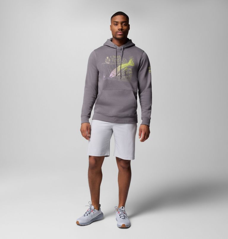 Men's PFG Castback x Paul Puckett Hoodie, Color: City Grey, image 2