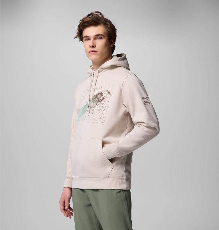 Men's PFG Castback x Paul Puckett Hoodie, Color: Dark Stone, image 4