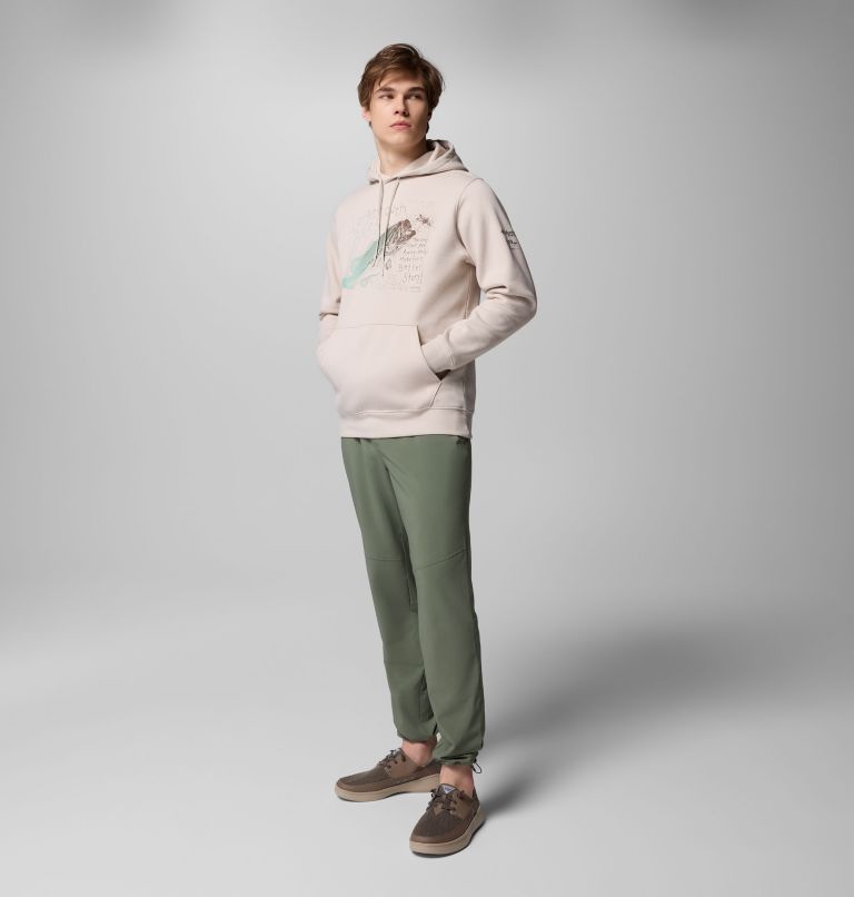 Men's PFG Castback x Paul Puckett Hoodie, Color: Dark Stone, image 8