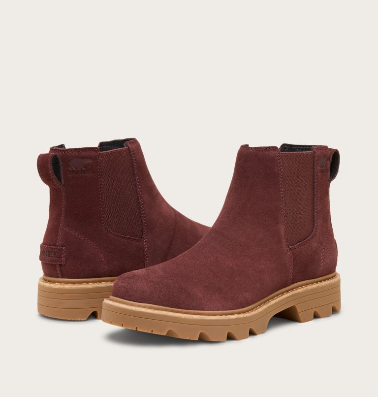 REVEL RD Women's Waterproof Chelsea Boot, Color: Redwood, Gum 10, image 8