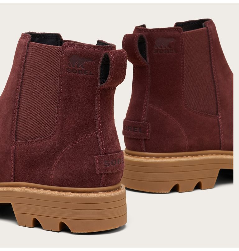 REVEL RD Women's Waterproof Chelsea Boot, Color: Redwood, Gum 10, image 9