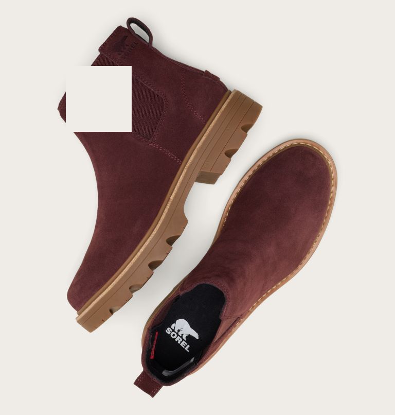 REVEL RD Women's Waterproof Chelsea Boot, Color: Redwood, Gum 10, image 4