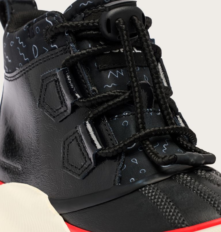 Botte Imperméable Classique OUT N ABOUT IV Enfant, Color: Black, Bright Red, image 10