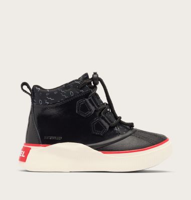 Botte Imperméable Classique OUT N ABOUT IV Enfant, Color: Black, Bright Red, image 1