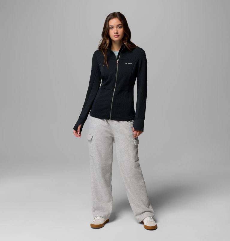 Women's Roffe Ridge III Fleece Jacket, Color: Black, image 2