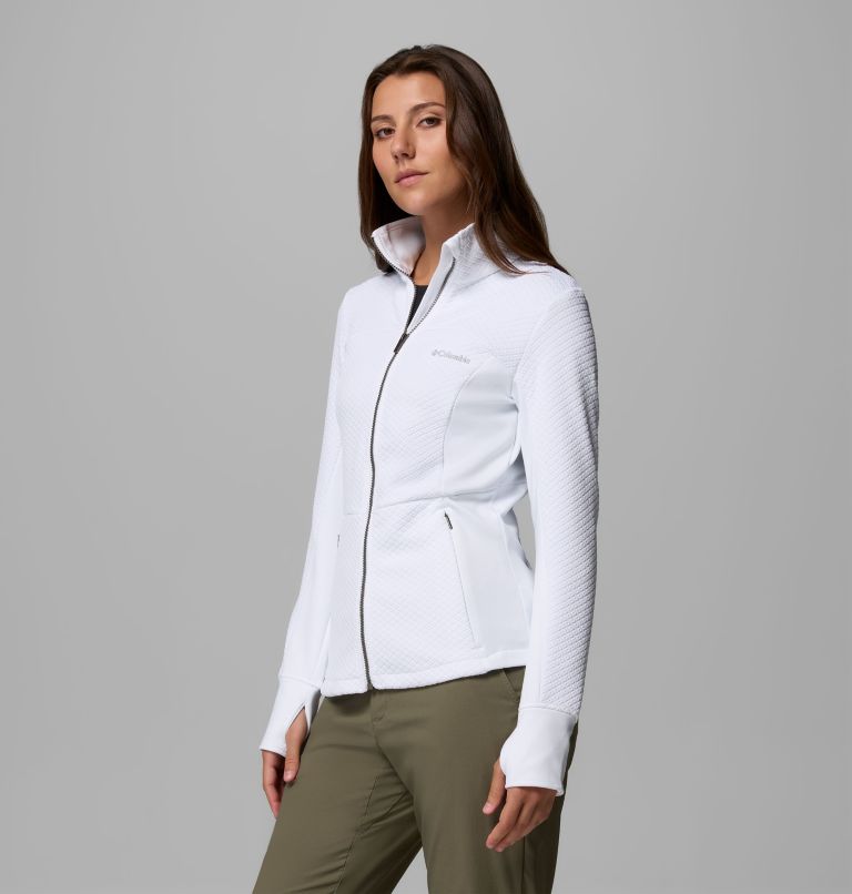 Women's Roffe Ridge III Fleece Jacket, Color: White, image 4