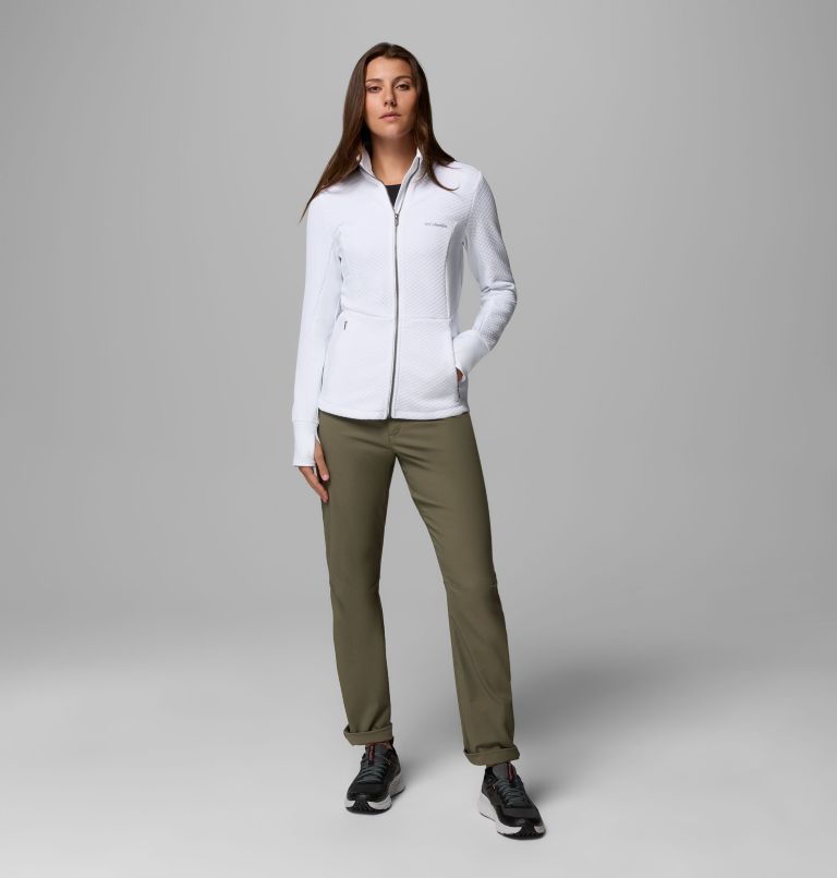Women's Roffe Ridge III Fleece Jacket, Color: White, image 2