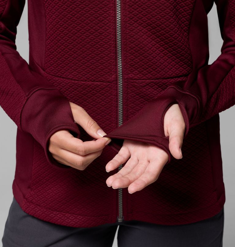 Women's Roffe Ridge III Fleece Jacket, Color: Rich Wine, image 7
