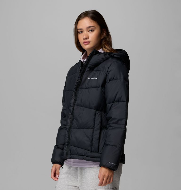 Women's Fivemile Butte Hooded Puffer Jacket, Color: Black, image 4