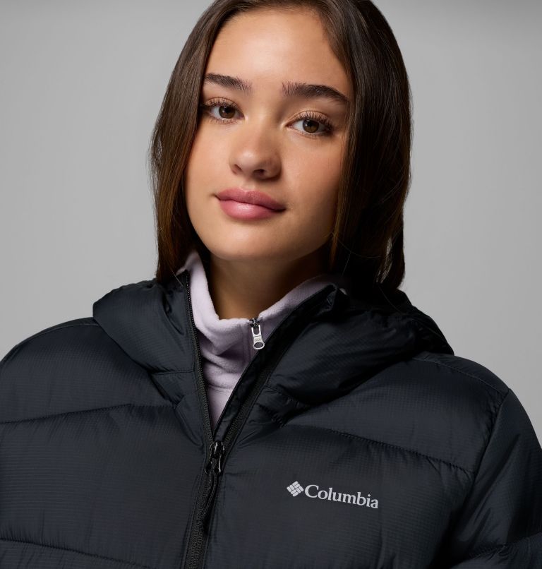 Women's Fivemile Butte Hooded Puffer Jacket, Color: Black, image 6