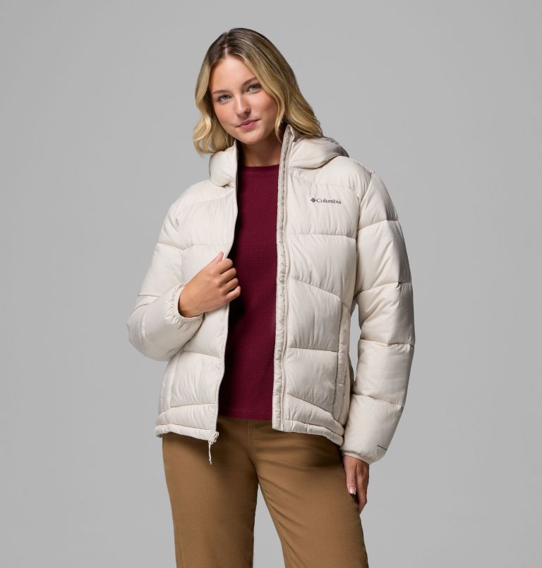 Women's Fivemile Butte Hooded Puffer Jacket, Color: Dark Stone, image 5