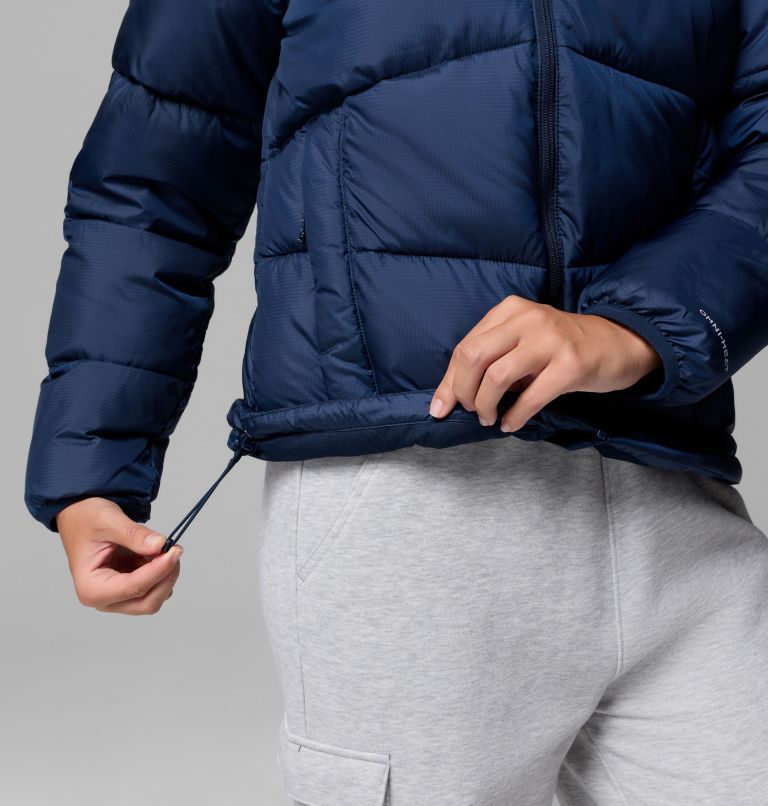 Women's Fivemile Butte Hooded Puffer Jacket, Color: Collegiate Navy, image 7