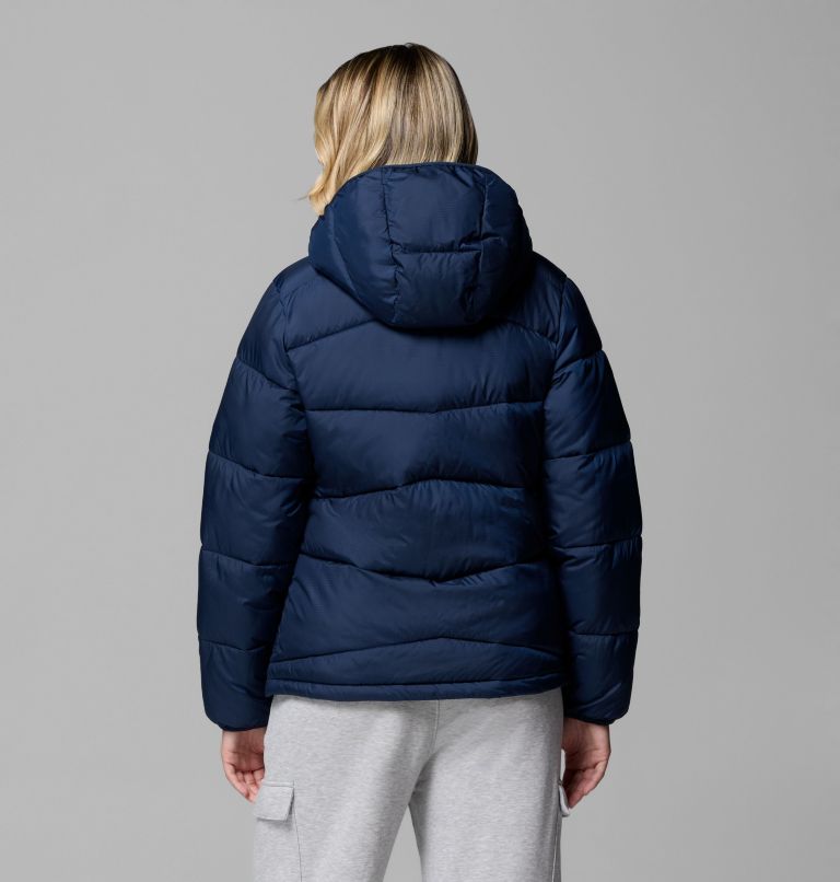 Women's Fivemile Butte Hooded Puffer Jacket, Color: Collegiate Navy, image 3