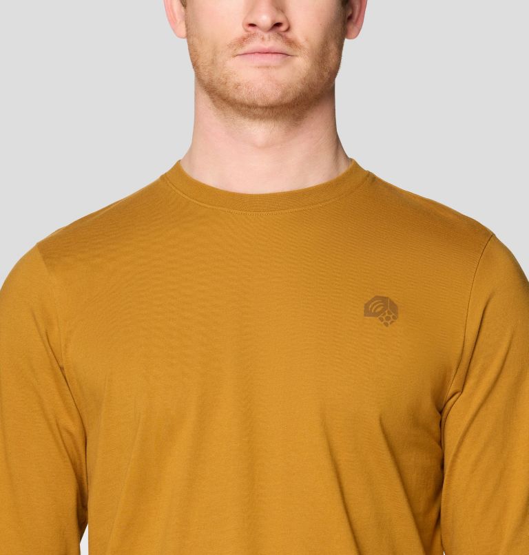 Haut à manches longues pour hommes avec logo tricolore, Color: Underbrush, image 4