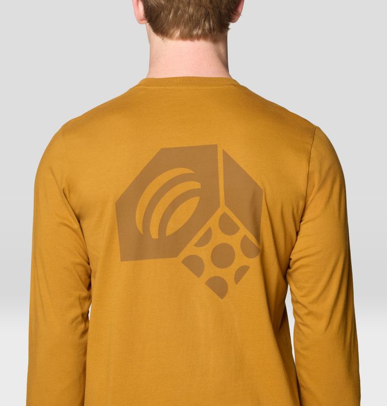 Haut à manches longues pour hommes avec logo tricolore, Color: Underbrush, image 5