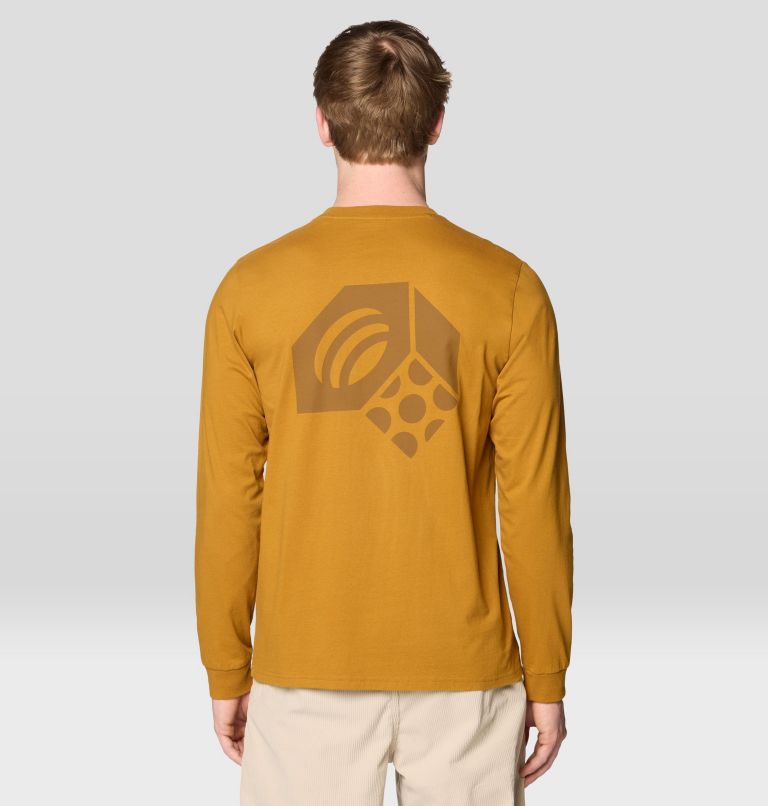 Haut à manches longues pour hommes avec logo tricolore, Color: Underbrush, image 2