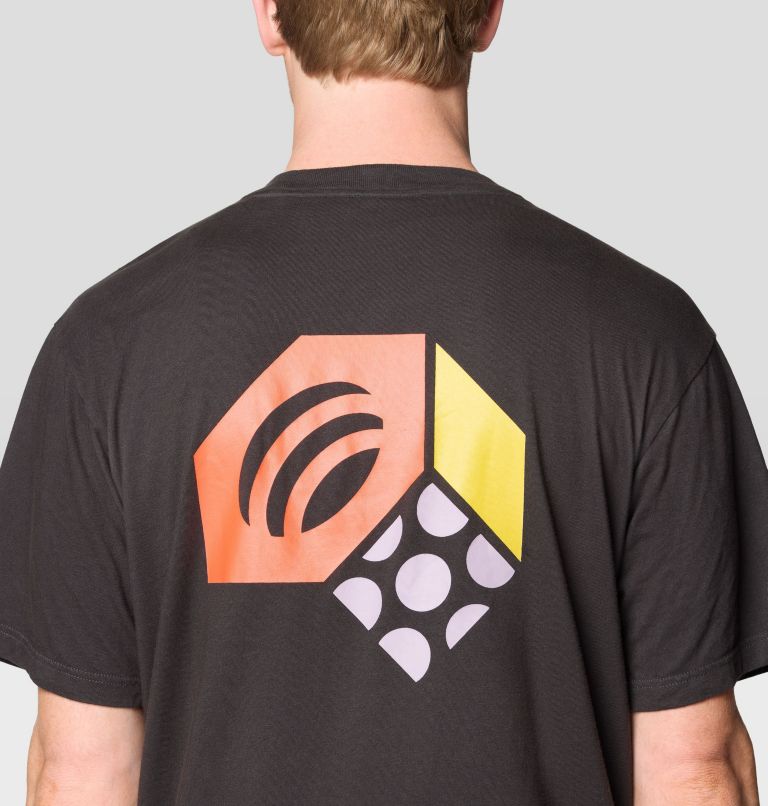Men's Tri-Color Logo Short Sleeve, Color: Stealth Grey, image 5
