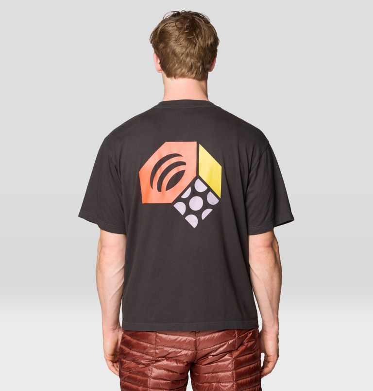 Men's Tri-Color Logo Short Sleeve, Color: Stealth Grey, image 2