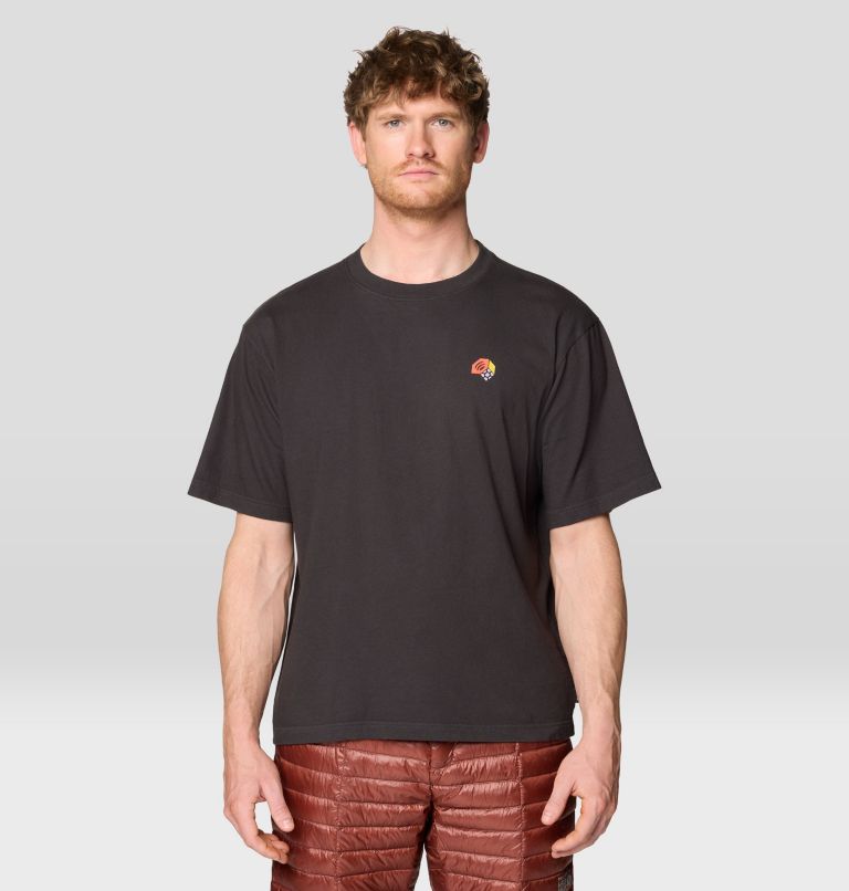 Men's Tri-Color Logo Short Sleeve, Color: Stealth Grey, image 1