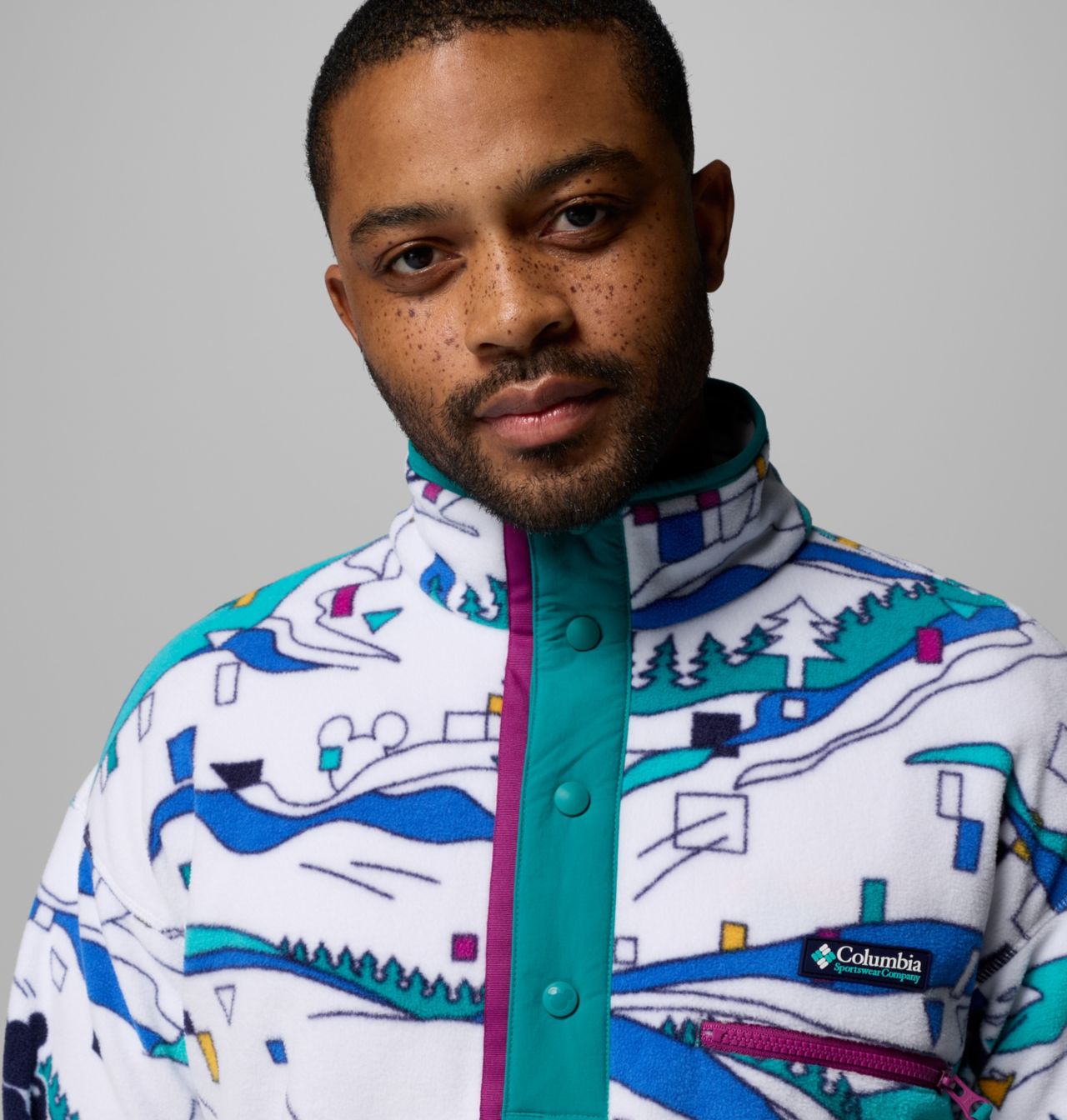 Men's CSC x Disney Half Snap Fleece 4
