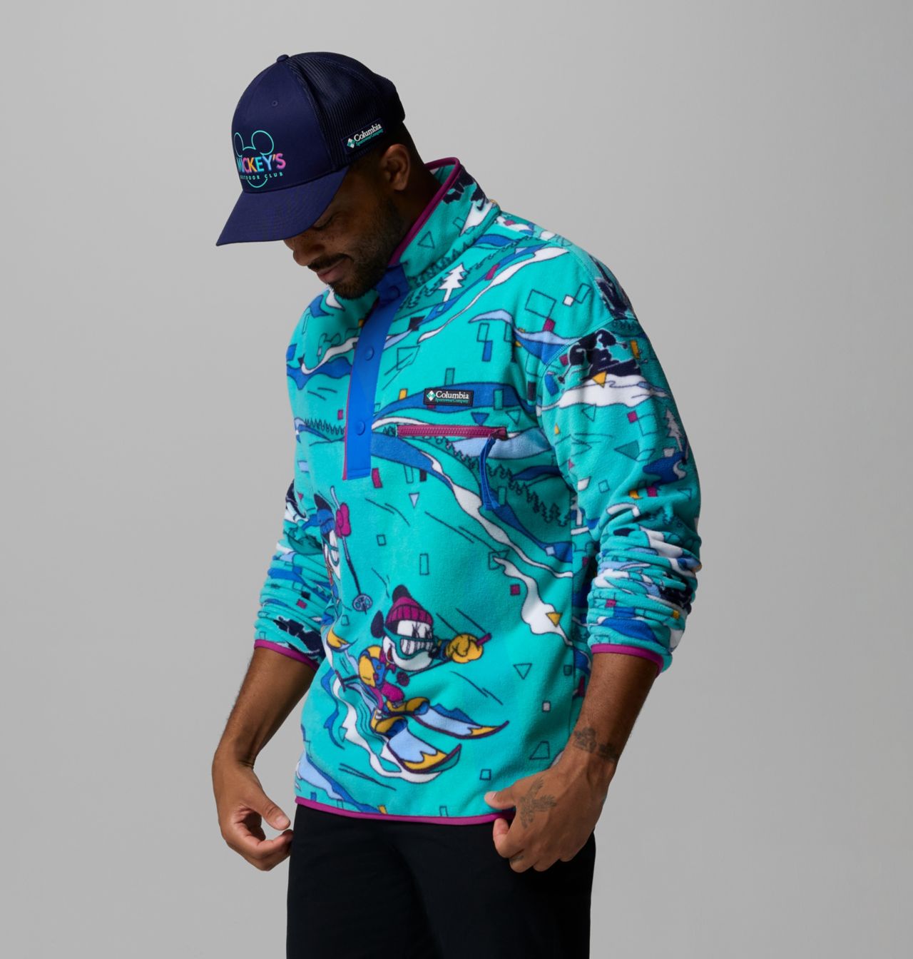 Men's CSC x Disney Half Snap Fleece 7