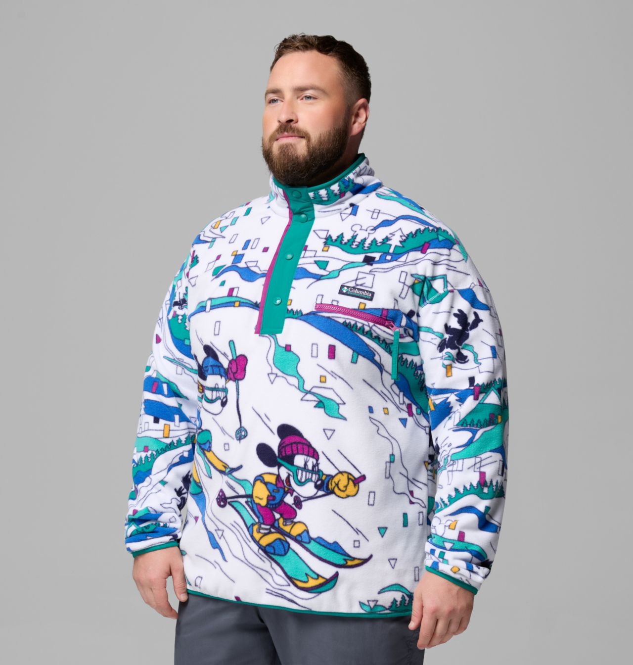 Haut polaire avec demi-fermeture pressionnée CSC x Disney Homme – Tailles fortes 4