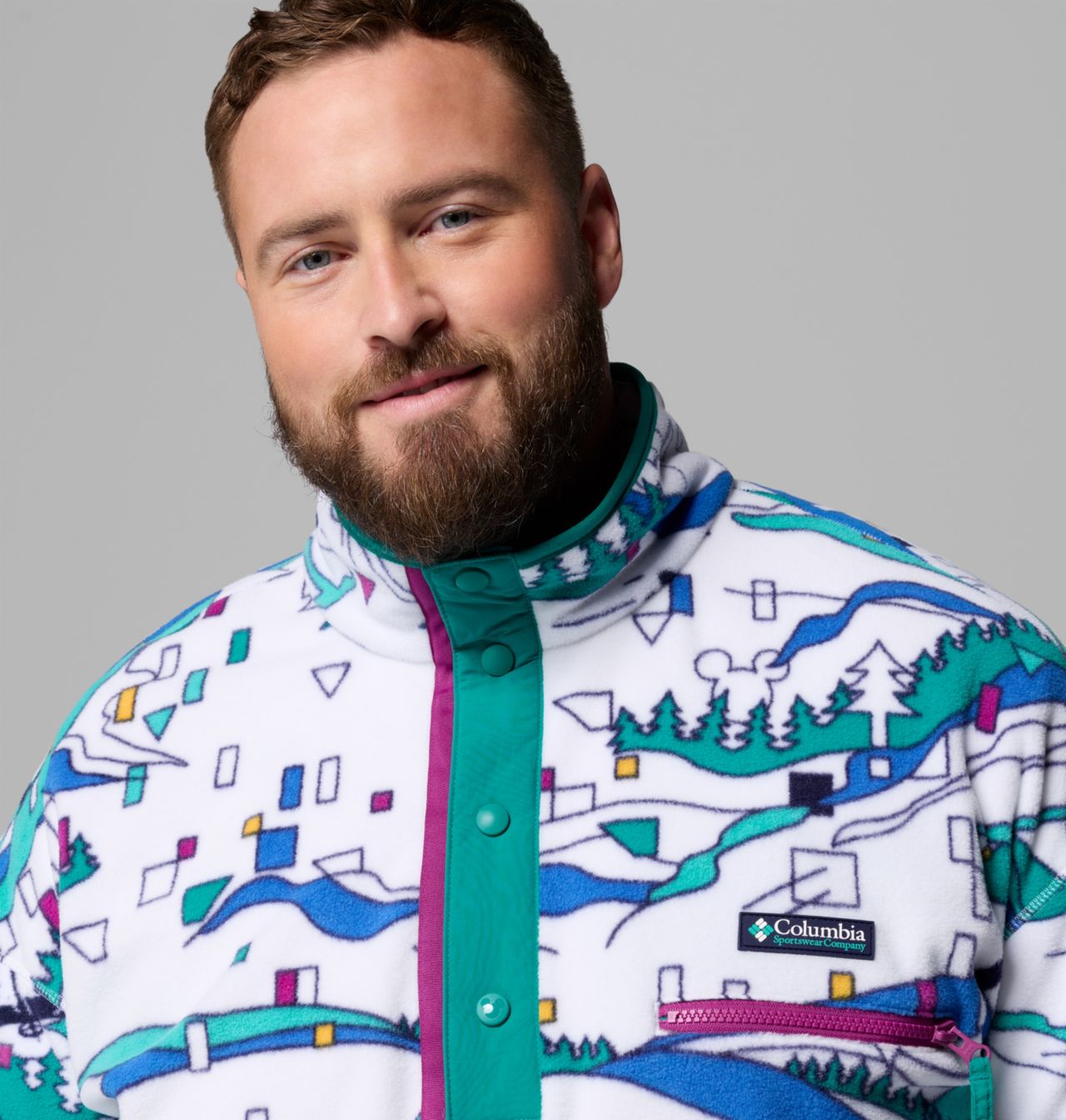 Haut polaire avec demi-fermeture pressionnée CSC x Disney Homme – Tailles fortes 5