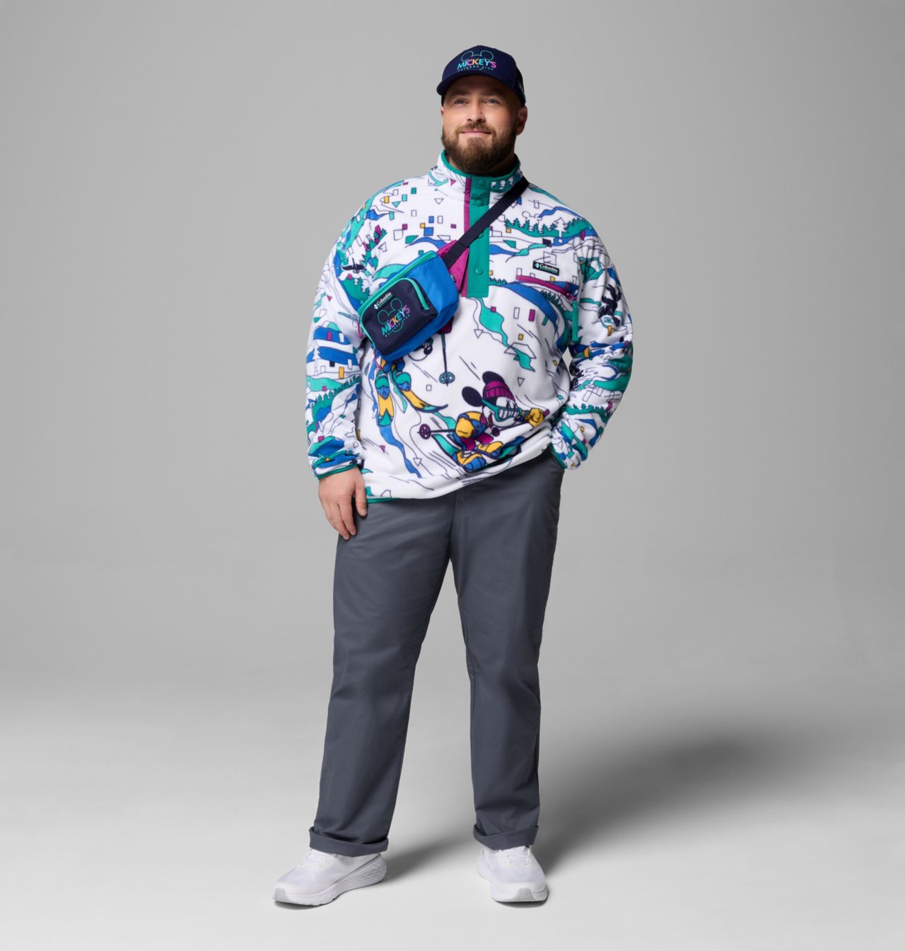 Haut polaire avec demi-fermeture pressionnée CSC x Disney Homme – Tailles fortes 2