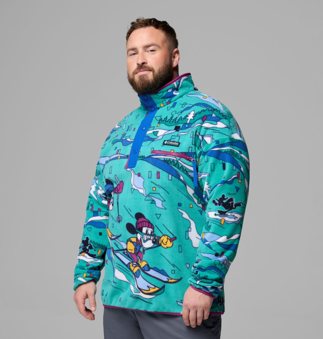 Haut polaire avec demi-fermeture pressionnée CSC x Disney Homme – Tailles fortes 4